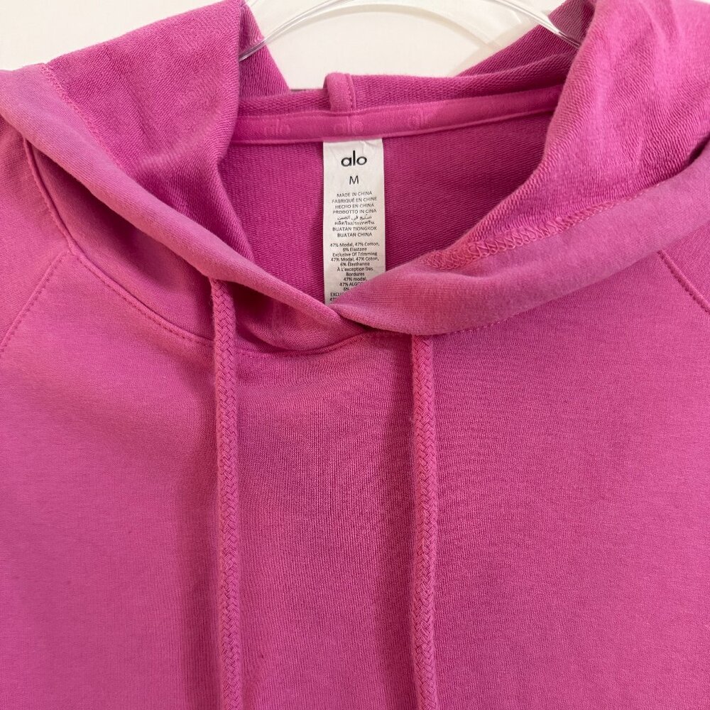 ALO Yoga Pink Hoodie Sweatshirt